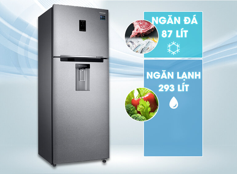 Kiểu dáng thiết kế sang trọng của Tủ lạnh Samsung 380l RT38K5982SL/SV