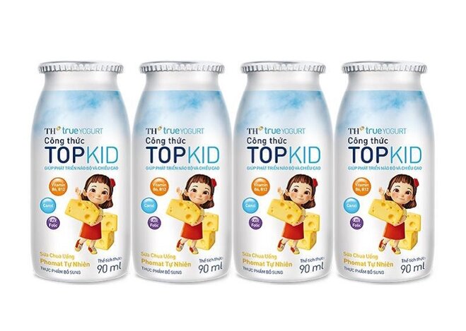 Tổng hợp các vị sữa chua TH TOP KID hiện nay, sữa chua TH TopKid có tốt không?