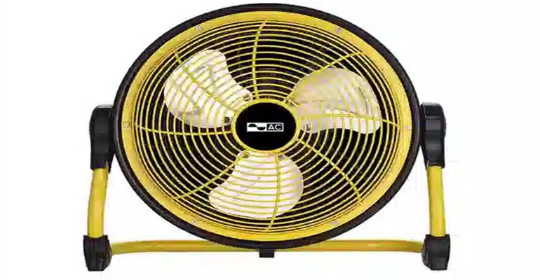Quạt tích điện AC ARF01D113 được thiết kế gam màu vàng đen sang trọng quạt tích điện AC ARF01D113