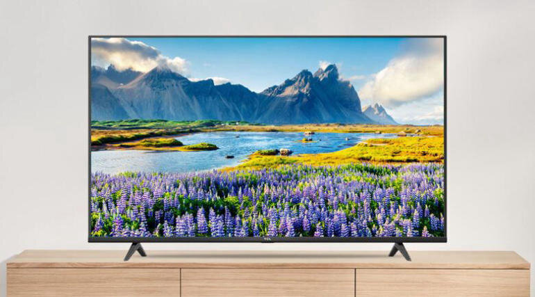 Tivi TCL 65 inch 65P615 thiết kế đơn giản và chắc chắn