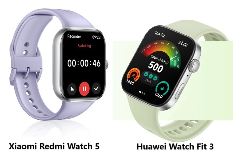 Cùng 2.9 triệu đồng nên mua Redmi Watch 5 hay Huawei Watch Fit 3 tốt hơn?