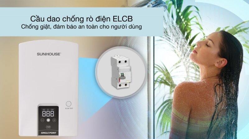 Máy nước nóng trực tiếp Sunhouse SHA-9453EP 4500W: 5 ưu điểm nổi bật!