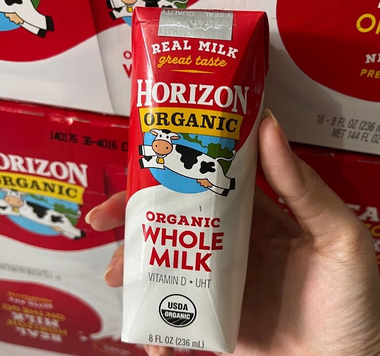 sữa tươi Horizon Organic dạng nước hộp 236 ml có tốt không?