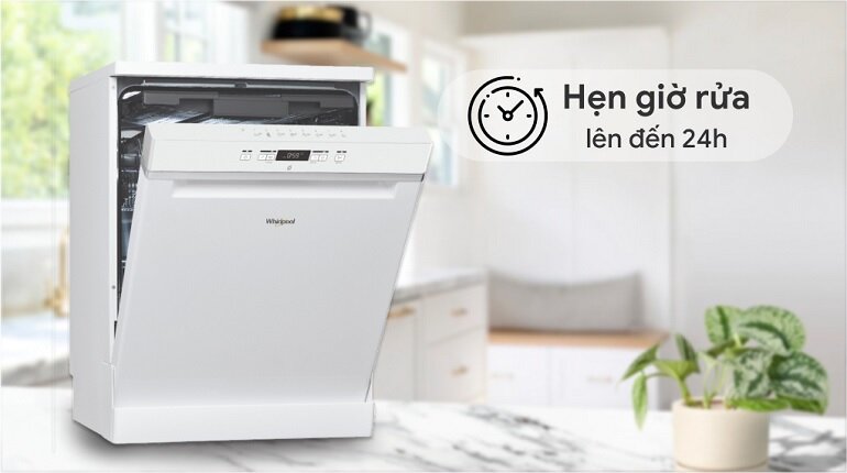 Khả năng hẹn giờ của máy rửa bát Whirlpool WFC 3C26P