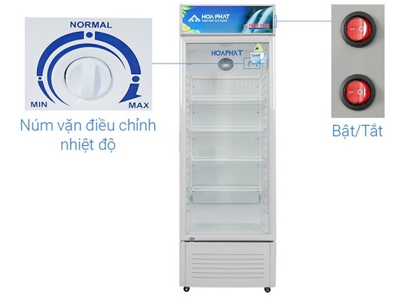 Tìm hiểu ưu nhược điểm của tủ mát Hòa Phát 1 cánh 242 lít HSR S6242