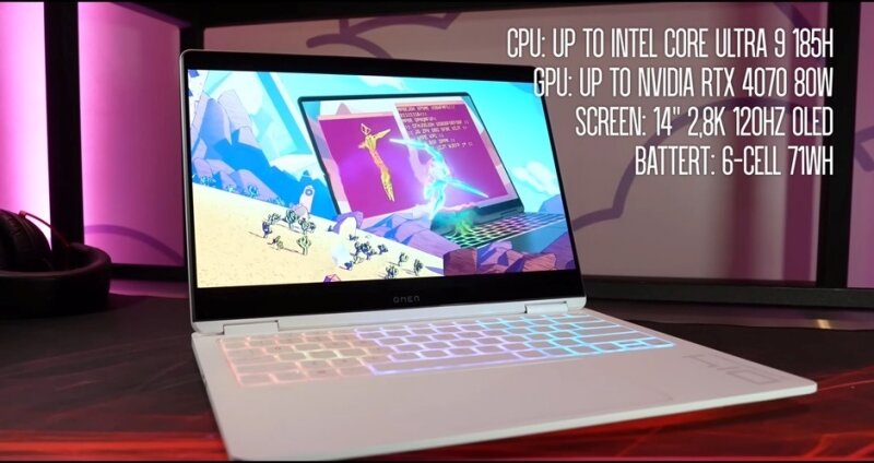 HP Omen Transcend 14 2024: Laptop gaming mỏng nhẹ đầy phong cách!