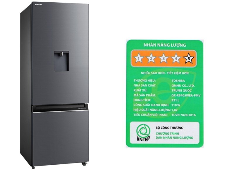 Tủ lạnh Toshiba GR-RB405WEA-PMV(06)-MG giảm nửa giá, có ngăn đông mềm và làm đá tự động