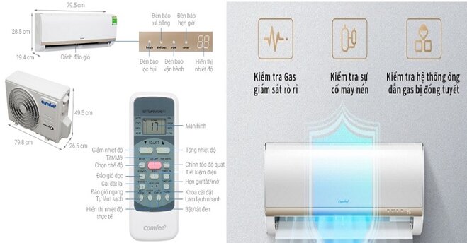 Những lỗi thường gặp trên điều hòa Comfee 1 chiều Inverter SIRIUS-12ED và cách khắc phục