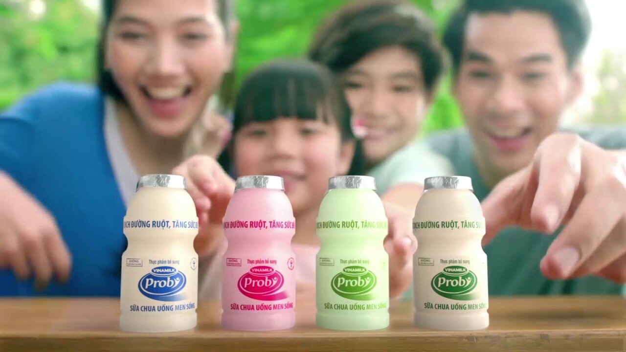 Sữa chua uống nhãn hiệu Probi tốt cho cả gia đình
