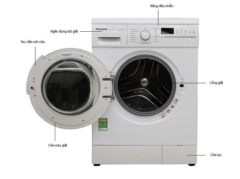 Máy giặt Panasonic NA 107VK5WVT có gái tham khảo 6.319.000đ tại websosanh.vn