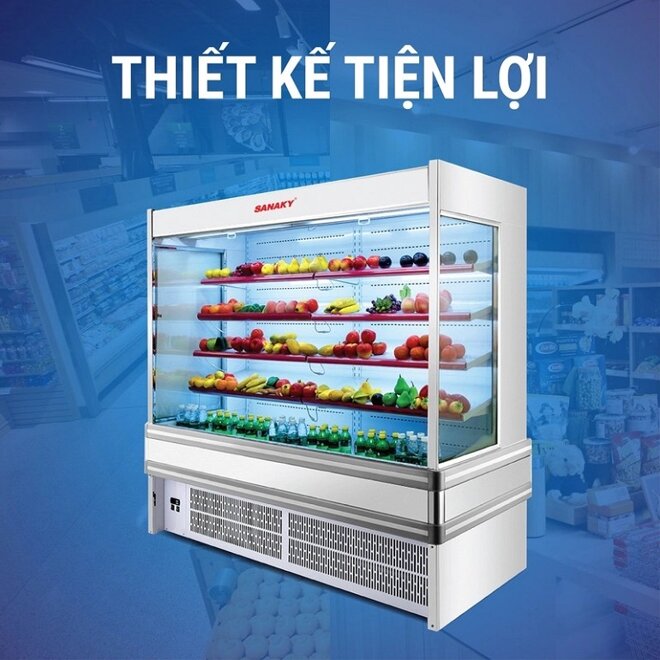 Tủ mát Sanaky 650 lít VH-12HP với thiết kế bắt mắt, tiện lợi