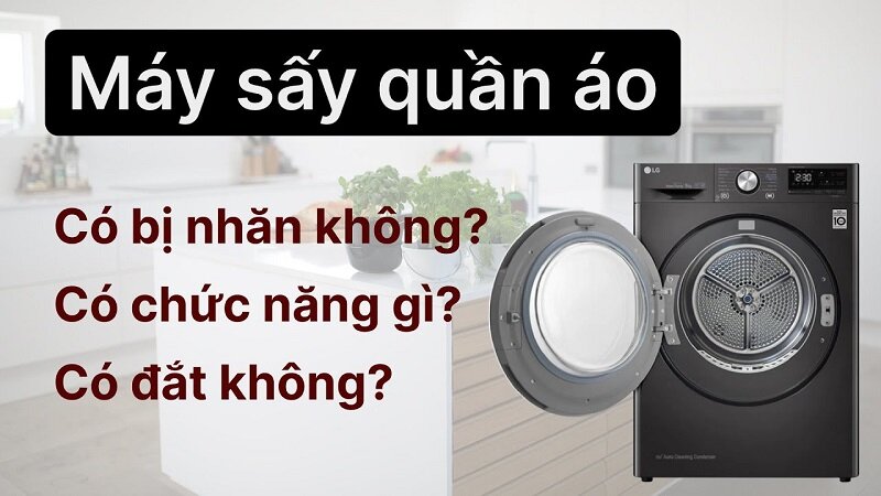 Máy sấy quần áo thông hơi có ưu điểm gì