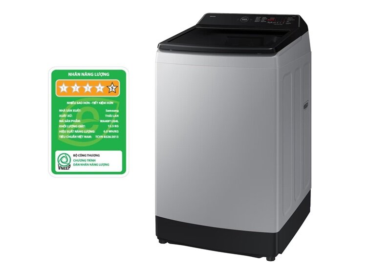 Máy giặt Samsung WA40F12E4LSV giá siêu hợp lý, hội tụ công nghệ hiện đại lại rất tiết kiệm điện