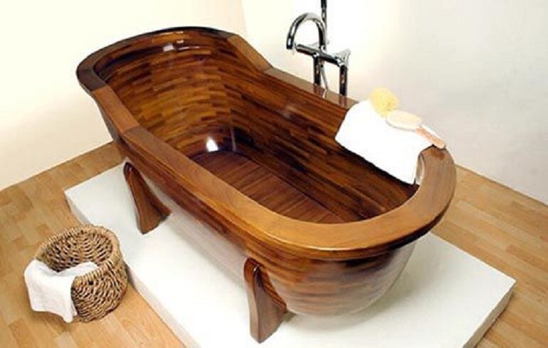 Bồn tắm gỗ đẹp