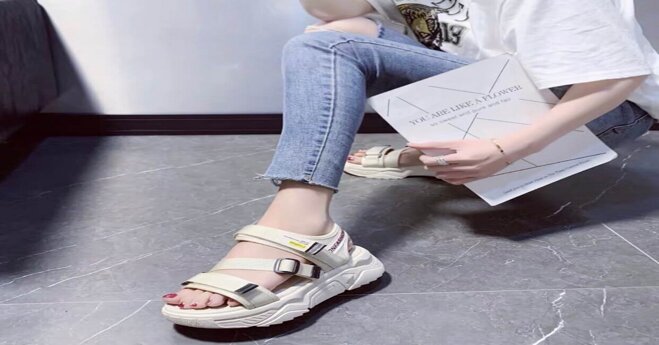 giày sandal độn đế cao