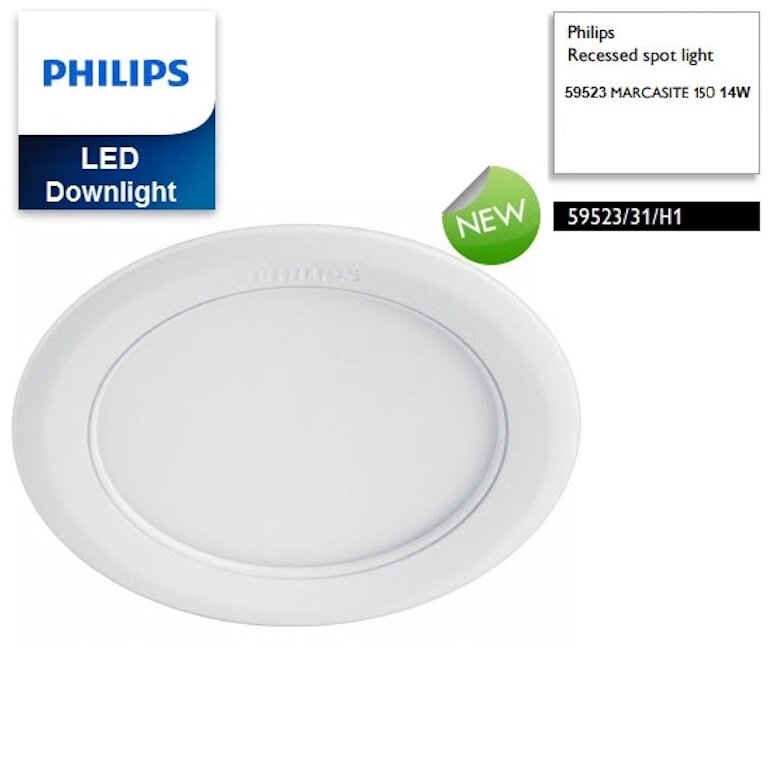 Review đèn led âm trần Philips Marcasite