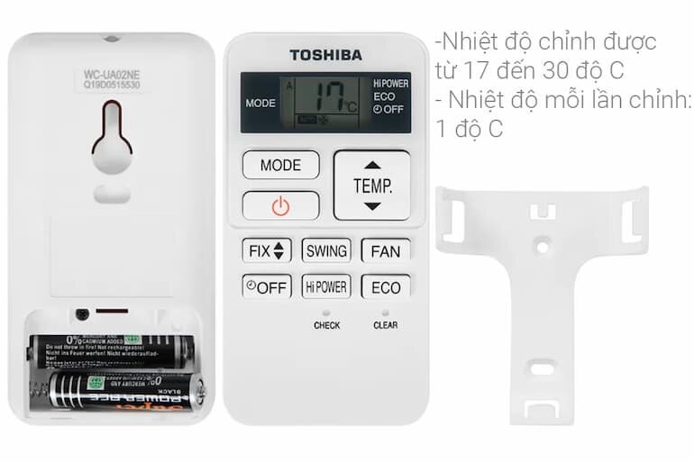 Điều chỉnh nhiệt độ máy lạnh Toshiba 1.5hp RAS-H13C2KCVG-V phù hợp