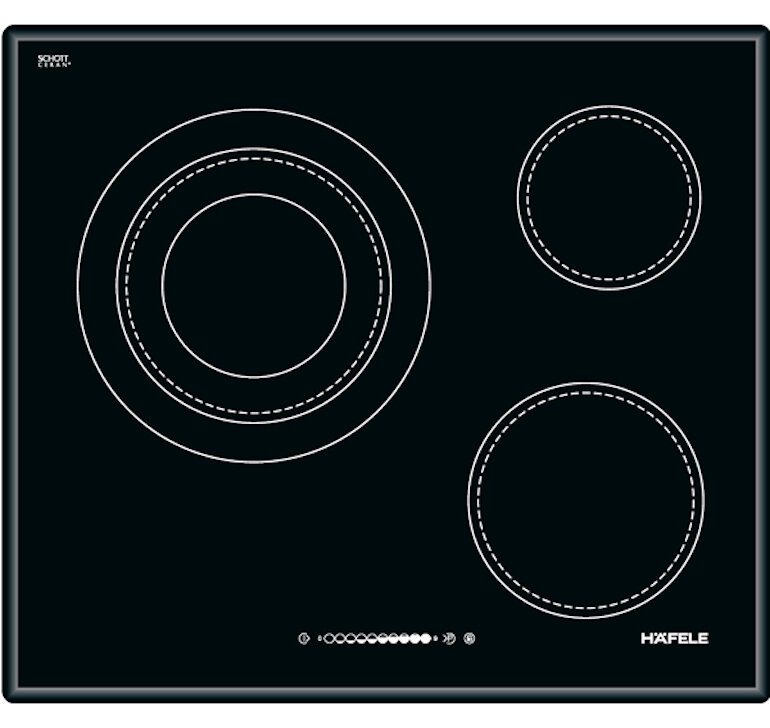 Bếp từ 3 vùng nấu Hafele HC-R603B có thiết kế hiện đại và đẹp mắt