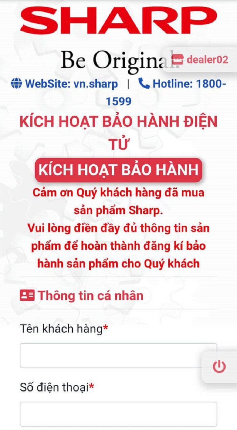 Cách kích hoạt bảo hành điều hòa Sharp 