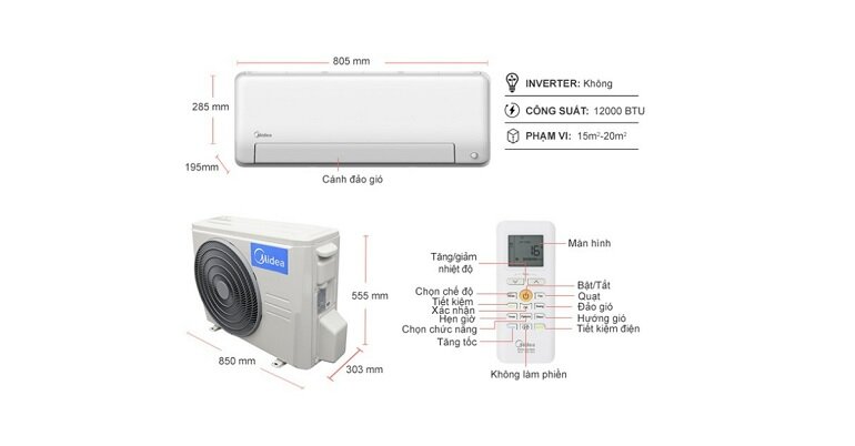 điều hòa Midea AE Pro MSAE MSAFB-13CRN8