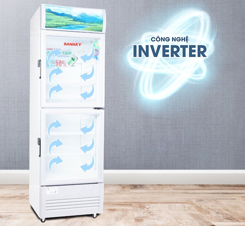 Những ưu điểm nổi bật của tủ mát Sanaky Inverter 2 cánh 200 lít VH-258W3L