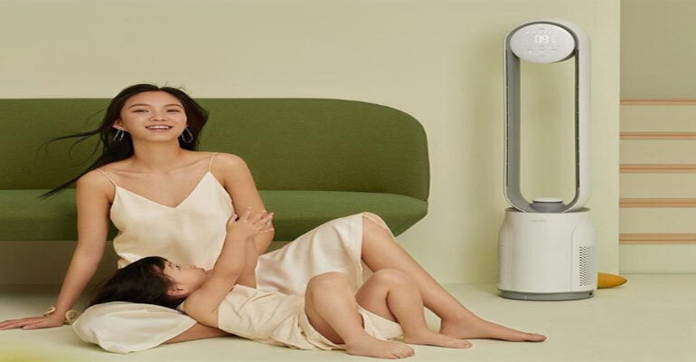 Quạt điện KEHEAL A2 thích hợp sử dụng cho gia đình có người già và trẻ nhỏ vì sở hữu độ ồn cực thấp quạt tích điện không cánh KEHEAL A2