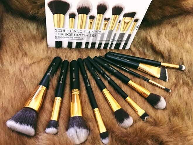 Bộ cọ trang điểm BH COSMETICS Sculpt & Blend 2 – 10 Piece Brush Set