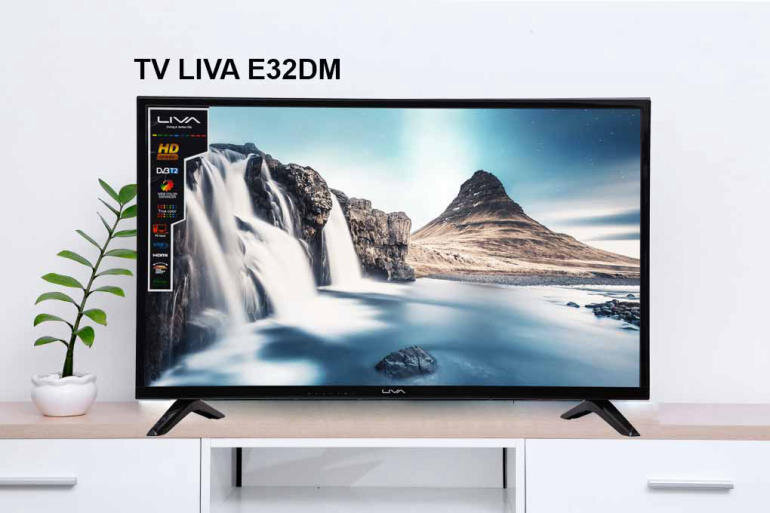 Thiết kế tinh giản mang đến sự hài hòa cho không gian của tivi Liva E43DM