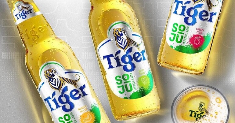 Đánh giá bia Tiger Soju Infused Lager tất tần tật từ A - Z