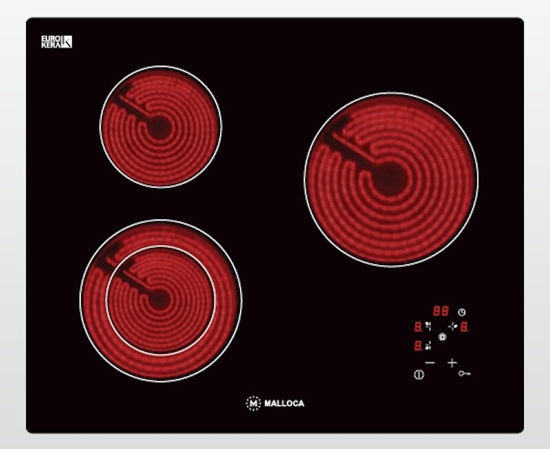 Bếp hồng ngoại 3 vùng nấu Malloca MH-03R