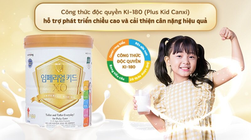 Tất tật về sữa bột XO Kid GT 800g cho trẻ 2-15 tuổi: Phát triển thể chất, trí não toàn diện