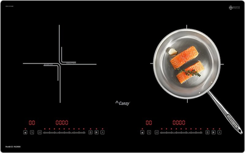 Bếp từ đôi Canzy CZ-MLDB88I thiết kế sang trọng, công nghệ tiên tiến