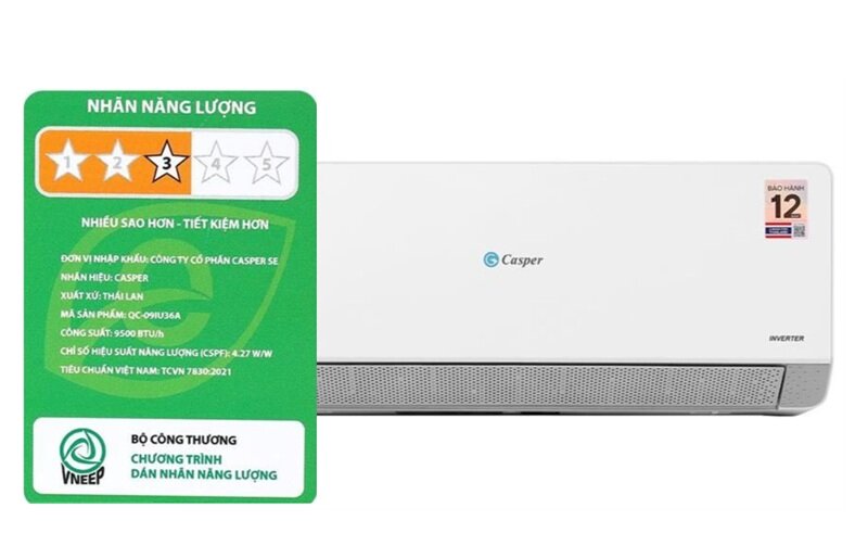 Đánh giá ưu nhược điểm của điều hòa Casper QC-09IU36A