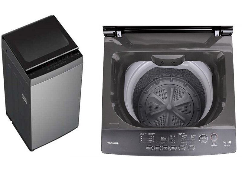 Máy giặt Toshiba 7kg AW-L805AV (SG) giảm giá còn 3 triệu, chất Nhật bền bỉ!