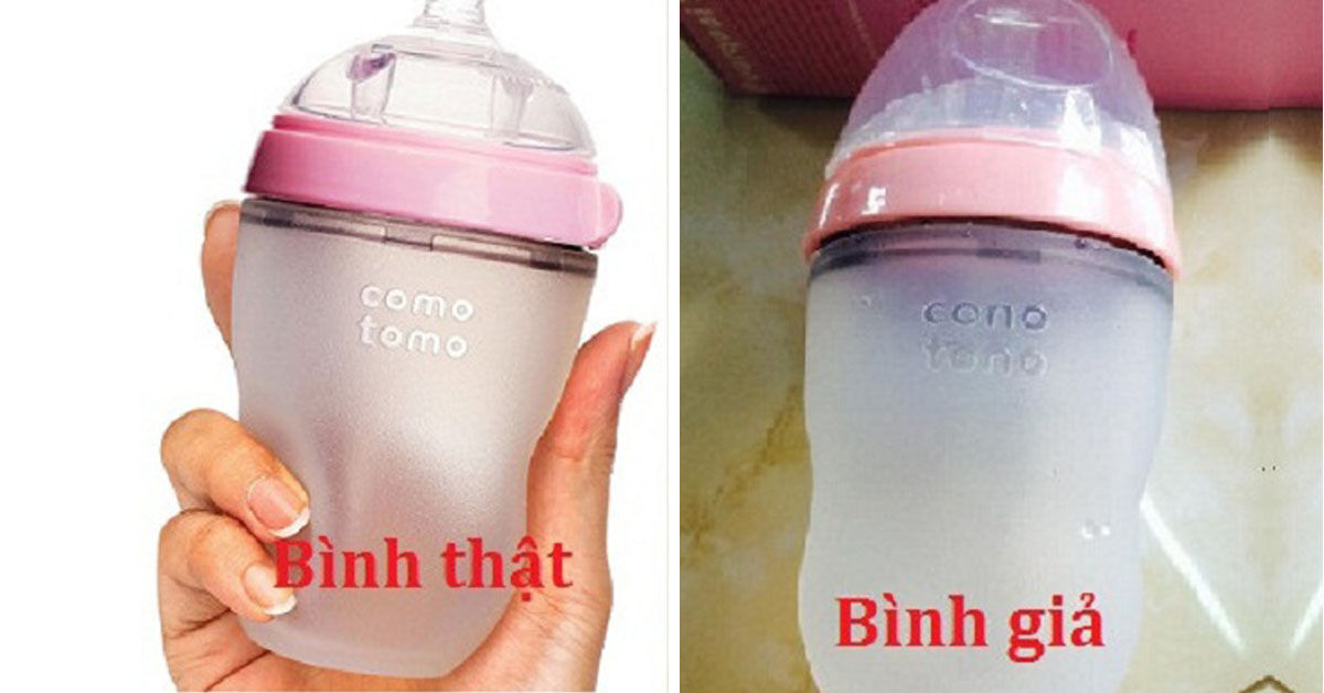 Phân biệt bình sữa Comotomo chính hãng và hàng giả