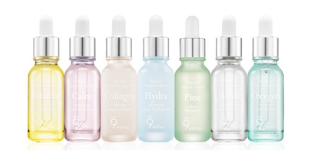 Phân biệt các dòng serum 9Wishes: nhìn màu biết ngay công dụng