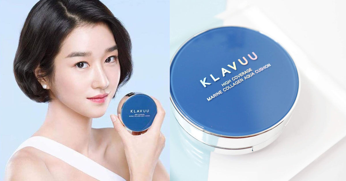 Phấn nước Klavuu màu xanh – ưu ái dành cho làn da khô, phủ nền mịn mướt