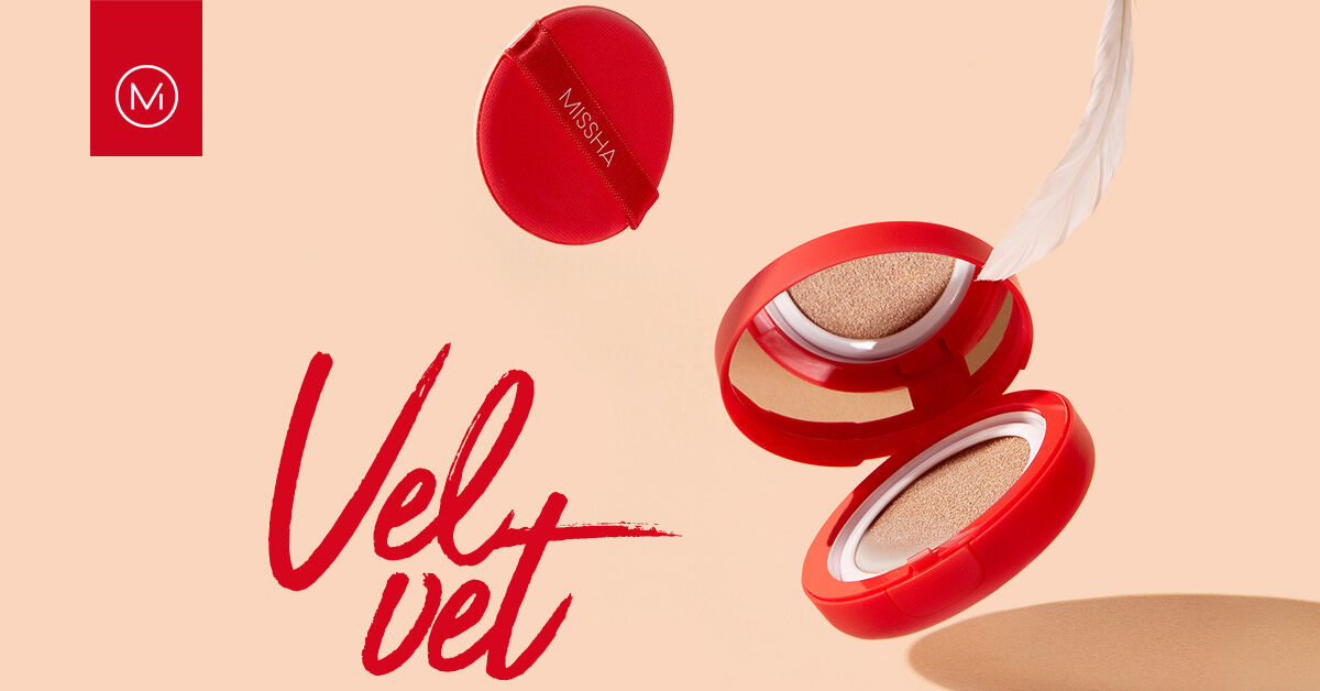 Phấn nước Missha đỏ mỏng mịn và che phủ hoàn hảo cho da mặt