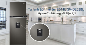 Phân tích ưu điểm và nhược điểm của tủ lạnh LG GV-D262BL