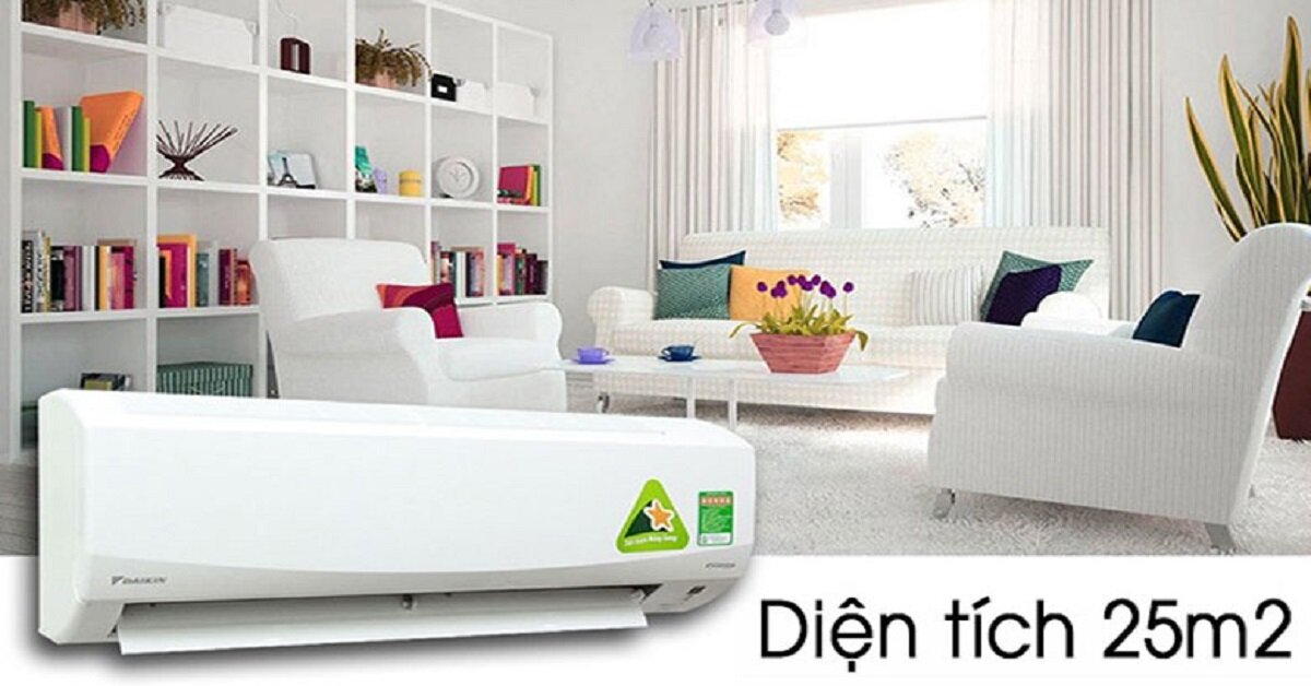 Phòng 25m2 dùng điều hòa bao nhiêu BTU?