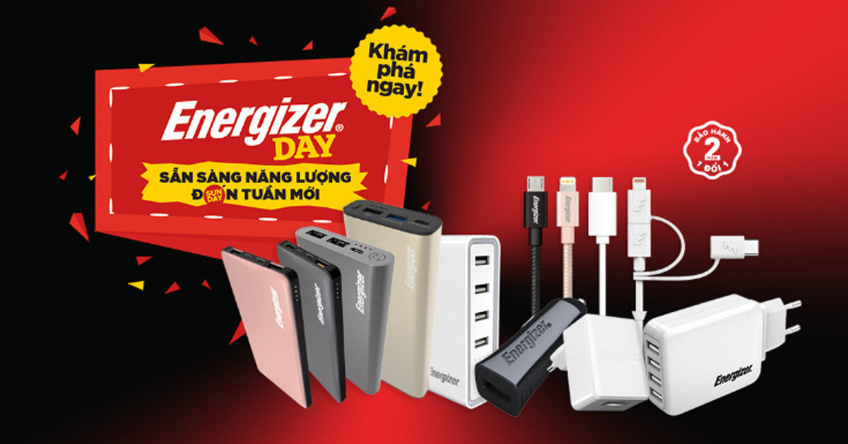 Phụ kiện Energizer có thực sự "đáng đồng tiền bát gạo" ? Áp mã ENG2018 để giảm thêm 10%