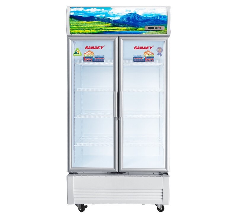 Tủ mát Sanaky Inverter 800 lít VH-8009HP3 được thiết kế dạng đứng