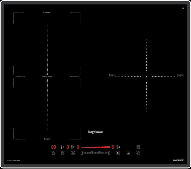 Bếp 3 Lò Điện Từ Nagakawa Ultraslim Nk3C08Mb