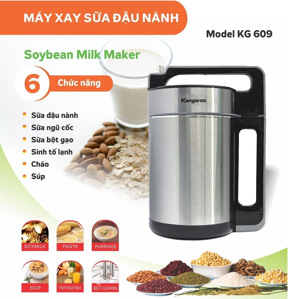 Máy xay sữa đậu nành Kangaroo KG609