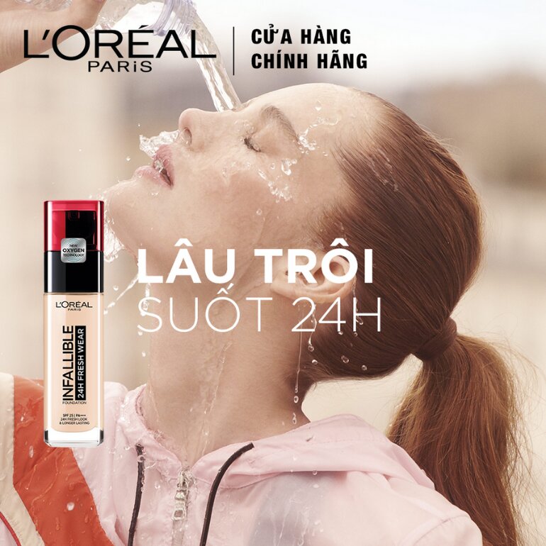 Phấn nền lâu trôi Loreal Paris