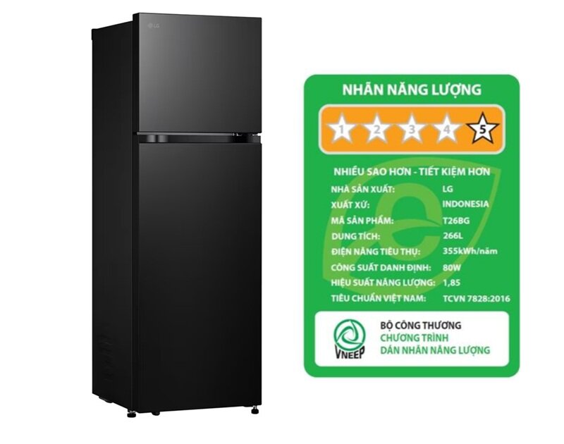 tủ lạnh LG inverter T26BG tiết kiệm điện