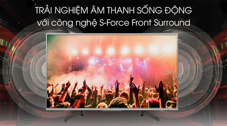 Âm thanh đa chiều với công nghệ S-Force Front Surround và nhiều tính năng thông minh được tích hợp