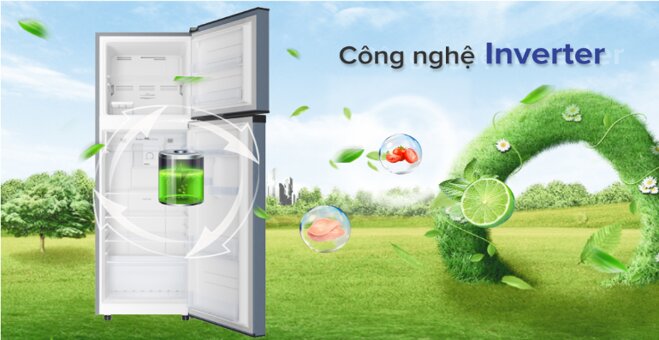 Tủ lạnh Casper RT-200VS tiết kiệm điện với công nghệ biến tần inverter