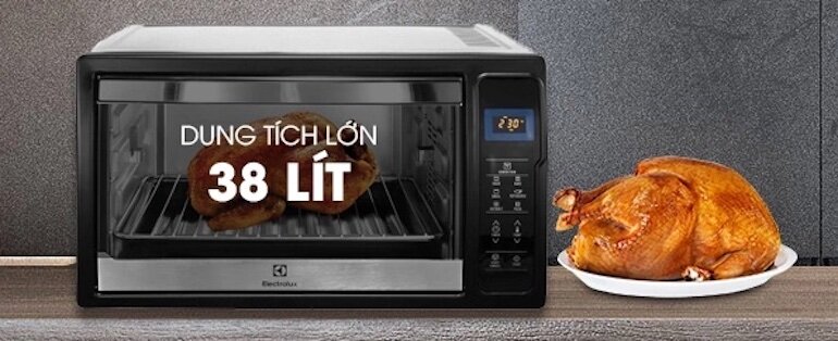 Lò nướng Electrolux EOT38DXB được trang bị 7 chế độ nướng