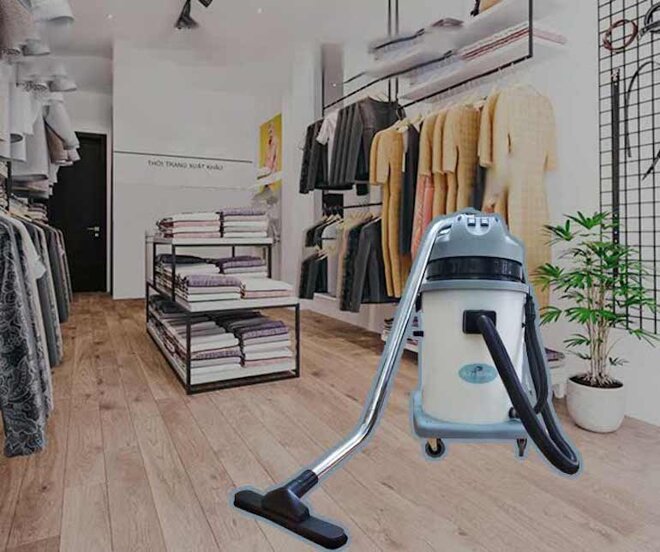 Máy hút bụi vải shop thời trang